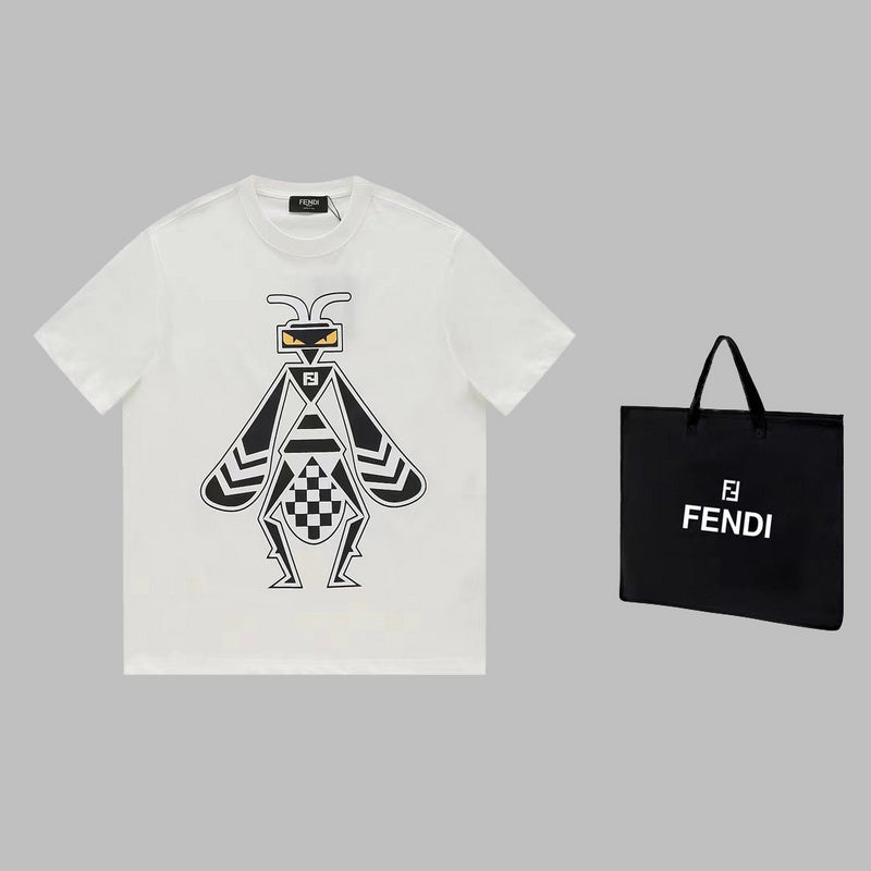 Front view of Louis Vuitton cotton t-shirt with monogram-inspired silhouette