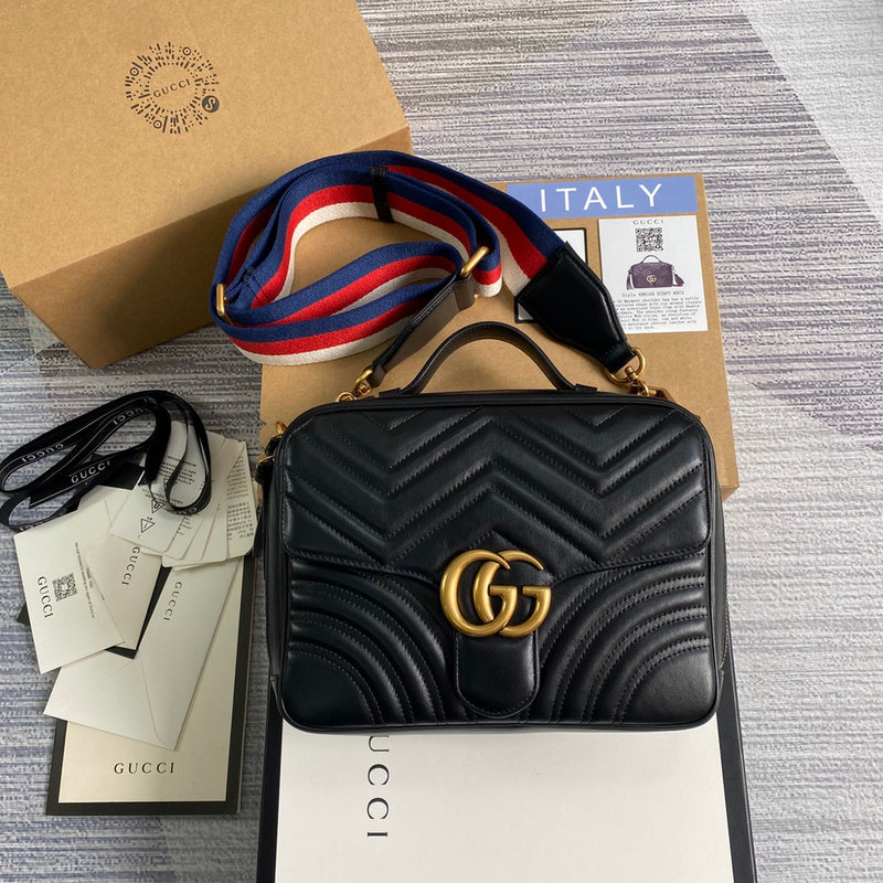 Front view of refined structured women's handbag – women's luxury handbag
