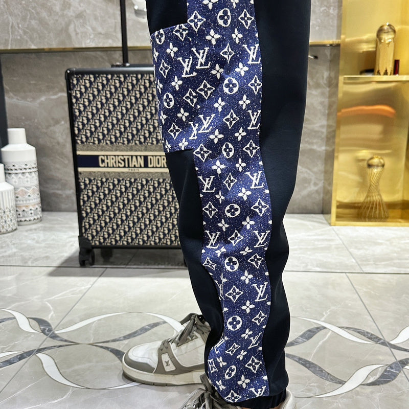 Side profile of Louis Vuitton luxury clothing with contemporary cut