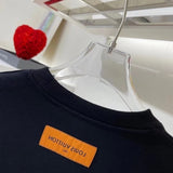 Side profile of Louis Vuitton luxury clothing with runway-inspired design
