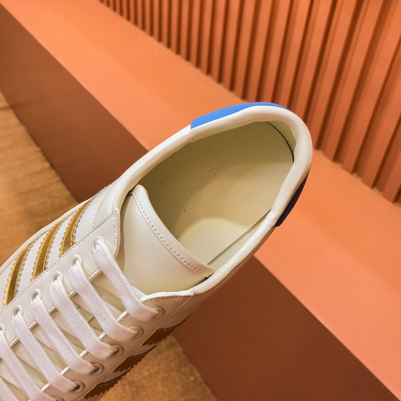 Gucci neutral cream luxury sneakers view 5 minimalist modern build