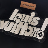 Back view of Louis Vuitton luxury clothing with streetwear-inspired cut