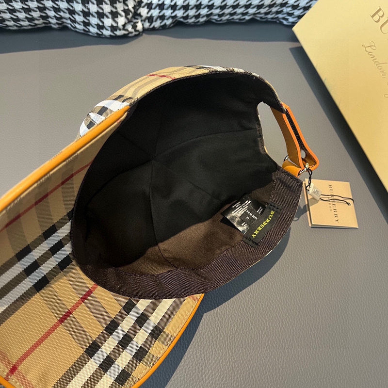 Side view of Burberry unisex cap