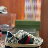 Gucci classic monochrome luxury sneakers view 5 everyday casual design