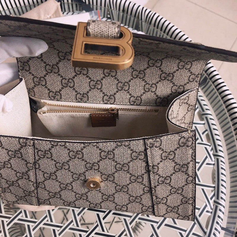 Side profile of signature refined women's handbag – women's premium purse
