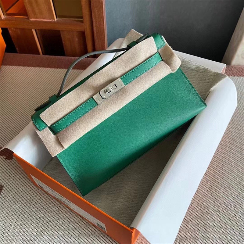 Close-up detail of poised bag design