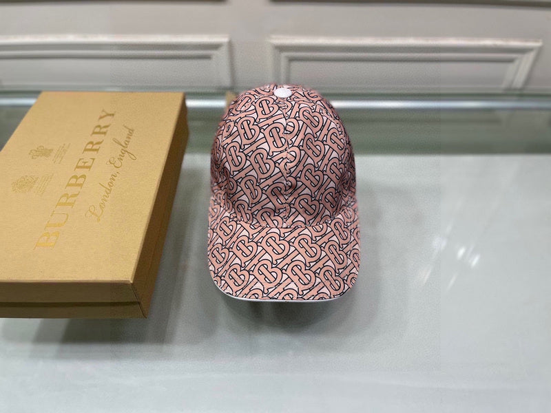 Close-up detail view of Burberry unisex cap