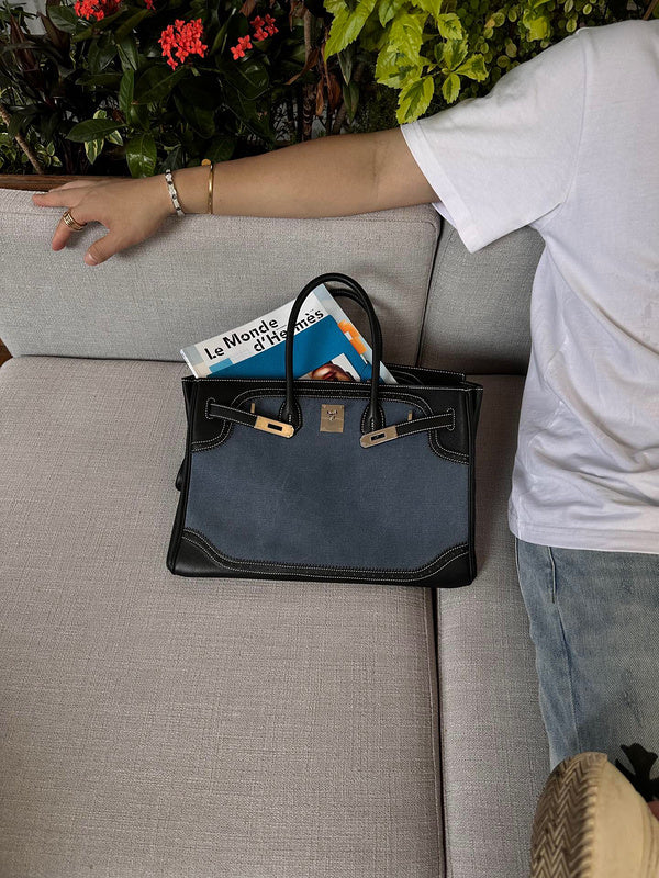 Close-up detail of versatile bag design