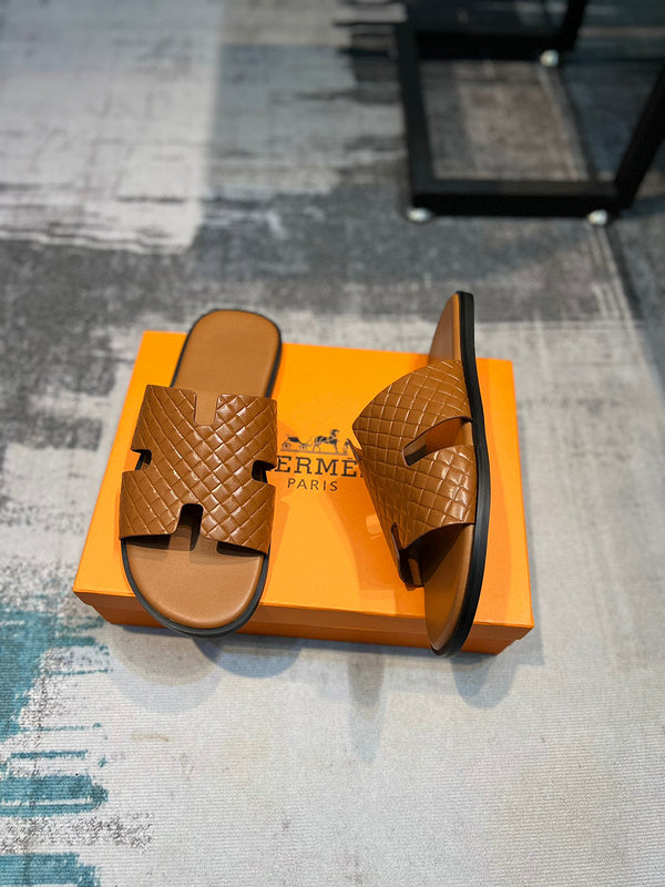 Hermès Beige Loafer Flats - Lifestyle Styling Shot