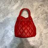 Statement Faux Leather Handbag - Premium Craftsmanship Detailing | Women's Premium Handbag #794 - back view (image 4) of designer-inspired handbag