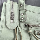 Zivas Charm Polished Finish Statement Handbag (Premium Everyday Carry) – Close-Up Detail