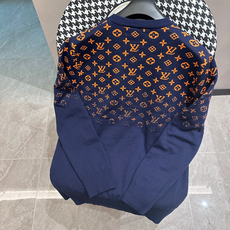Side profile of Louis Vuitton luxury clothing with label-forward styling