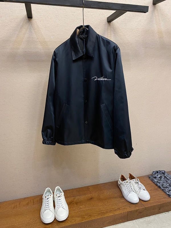 Front view of Louis Vuitton luxury clothing with everyday silhouette