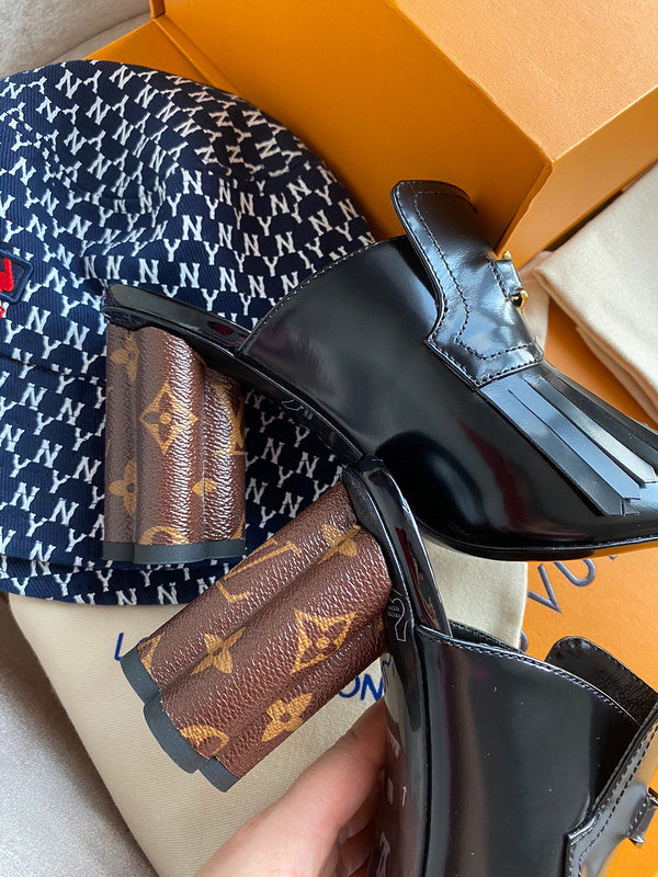 Louis Vuitton luxury shoes close-up — premium authentic designer style