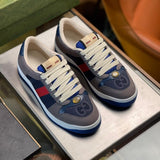 Gucci soft grey luxury sneakers view 6 classic court silhouette