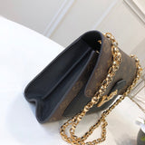 Interior view of statement refined women's handbag – women's designer-style accessory