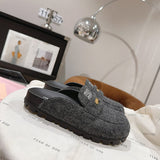 Close-up of Miu Miu shoes craftsmanship