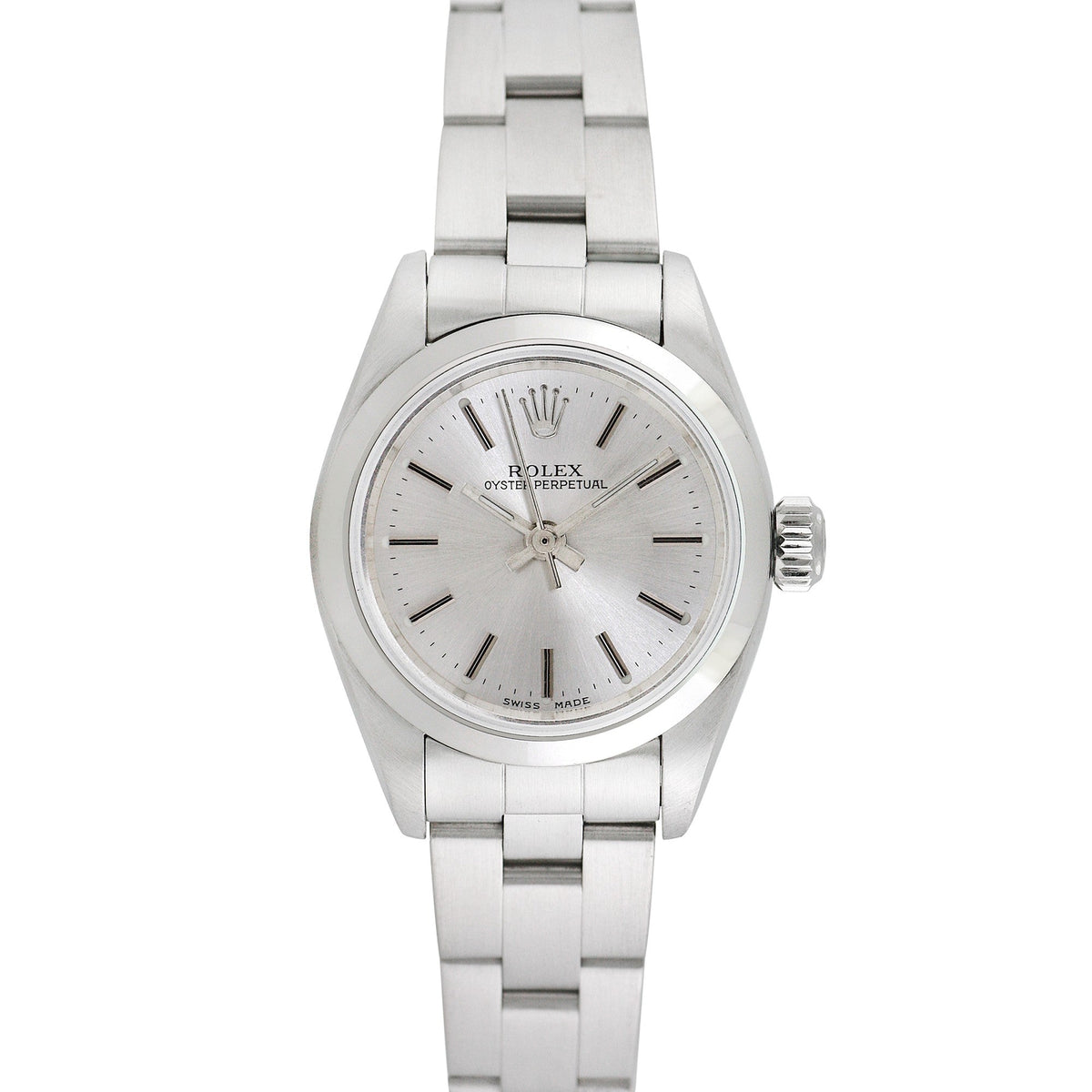 Side view of Rolex women's watch