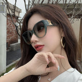 Lifestyle view of Louis Vuitton unisex sunglasses