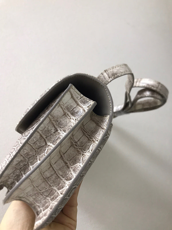 Close-up detail of sculpted bag design