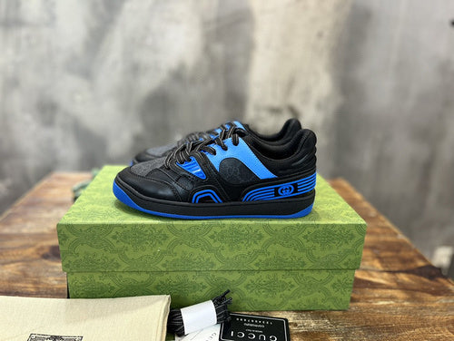 Gucci classic monochrome luxury sneakers view 11 retro runner design