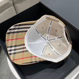 Close-up detail view of Burberry unisex cap