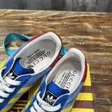 Gucci classic monochrome luxury sneakers view 4 retro runner design