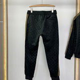 Close-up detail shot of Louis Vuitton luxury clothing with streetwear-inspired cut