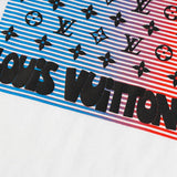 Close-up detail shot of Louis Vuitton cotton t-shirt with contemporary cut