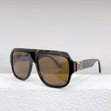 Close-up detail view of Louis Vuitton unisex sunglasses