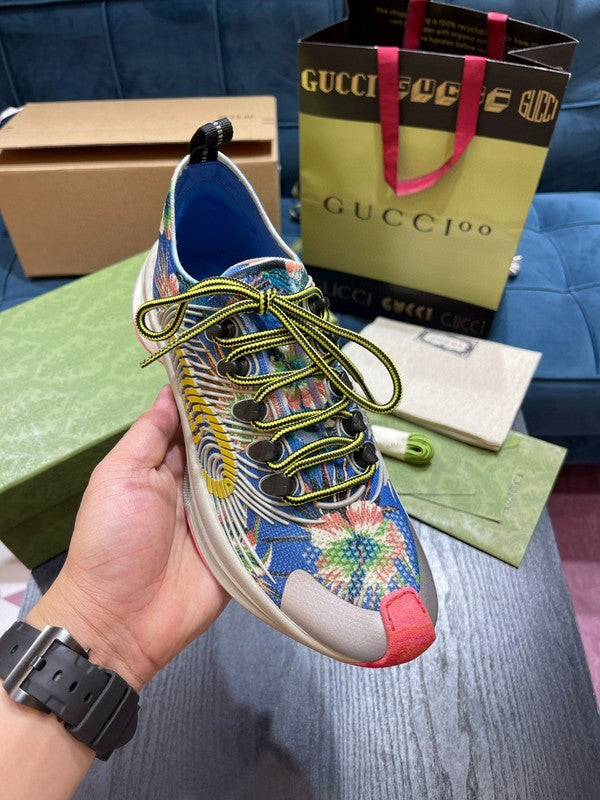 Gucci neutral cream luxury sneakers view 5 streetwear statement look