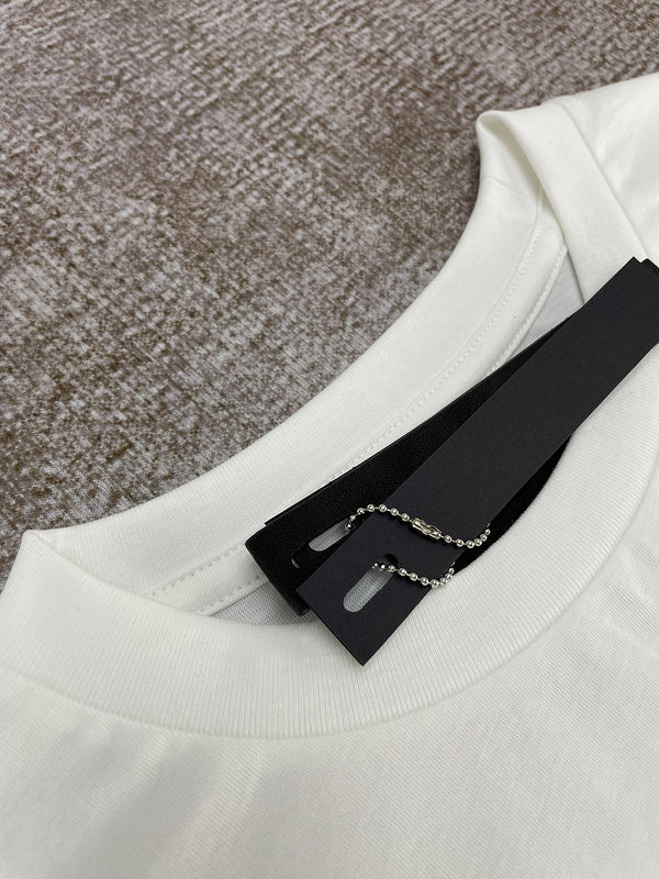 Close-up of Amiri t-shirt craftsmanship