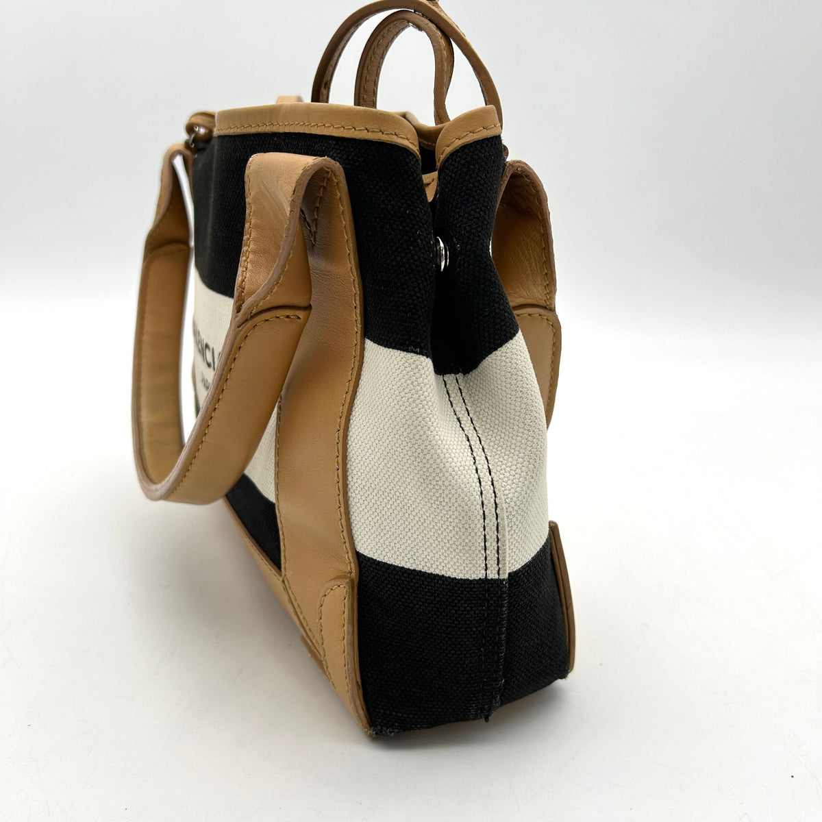 Balenciaga Black Navy Cabas S Canvas Tote Bag Multiple colors Leather Cloth Pony | Luxury Canvas Tote Bag