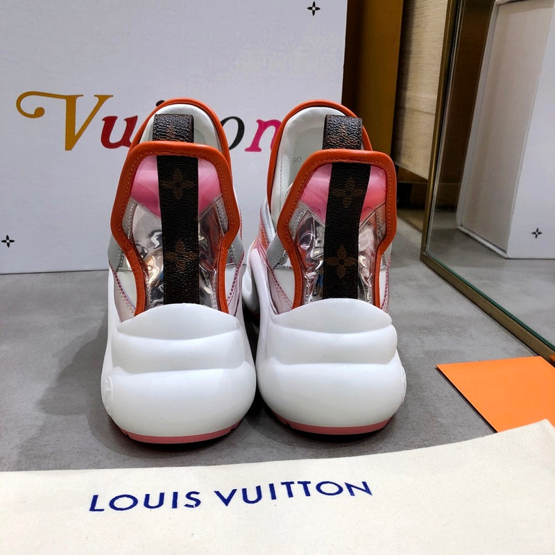 Louis Vuitton Chocolate Brown Loafer Flats - Side Profile View