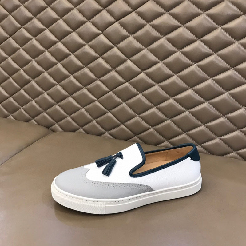 Hermès Red Low-Top Sneakers - Toe Detail View