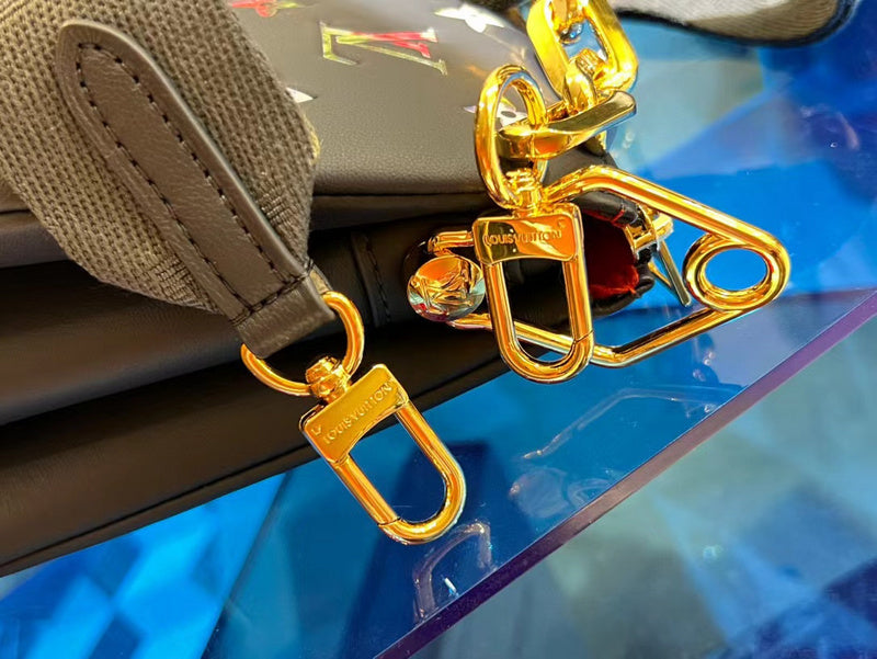 Styled lifestyle shot of structured signature women's handbag – women's statement bag