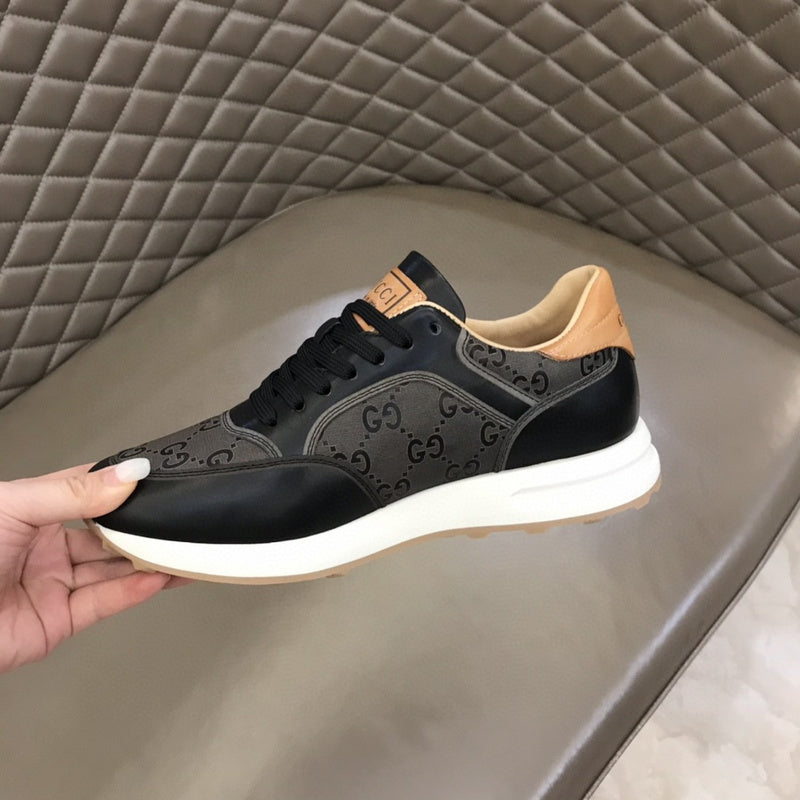 Gucci sneakers detailed view showing premium designer craftsmanship