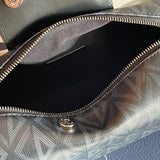 Front view of refined classic women's handbag – women's designer-style accessory