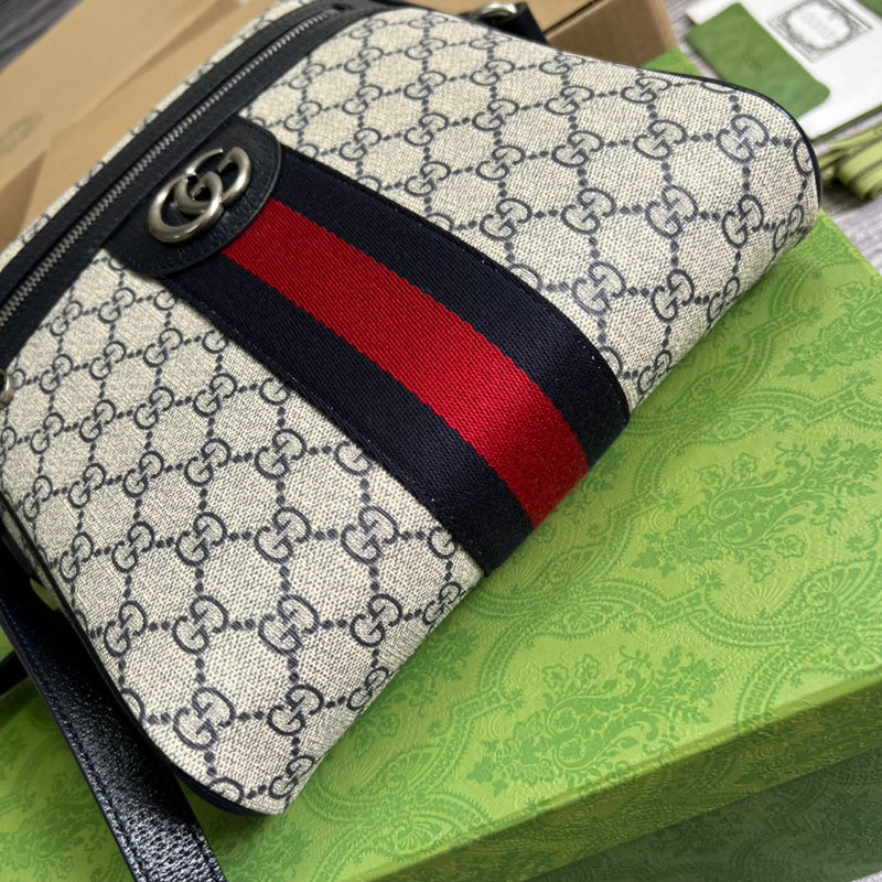 Back view of signature premium women's handbag – women's statement bag
