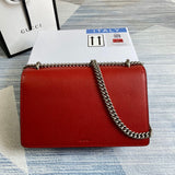 Front view of statement elevated women's handbag – women's designer-style accessory