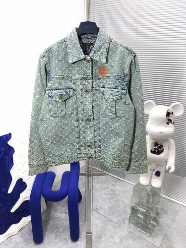 Front view of Louis Vuitton luxury clothing with contemporary cut