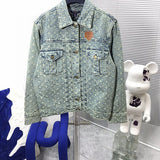 Front view of Louis Vuitton luxury clothing with contemporary cut