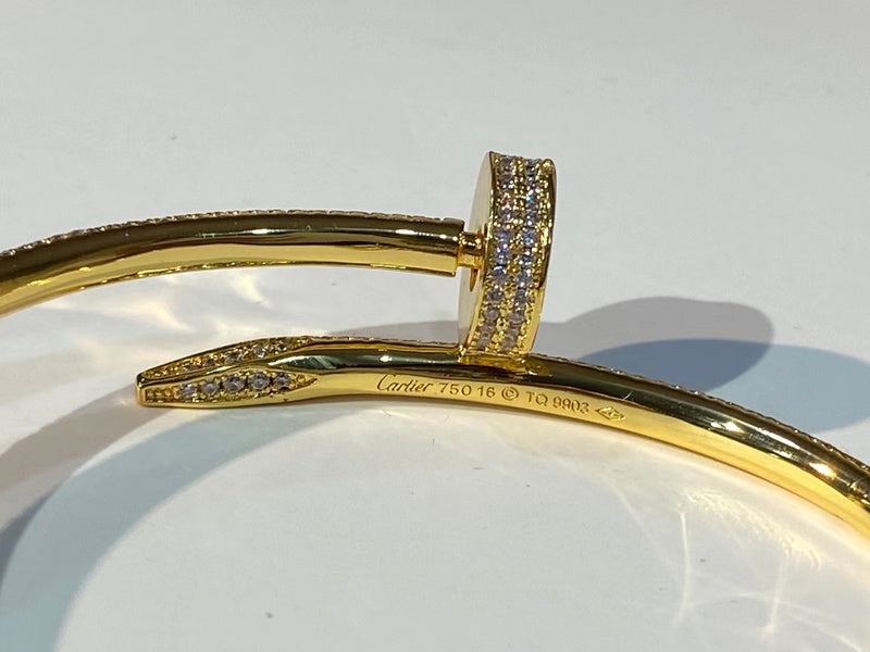 Close-up detail view of Cartier unisex jewelry piece