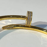 Close-up detail view of Cartier unisex jewelry piece