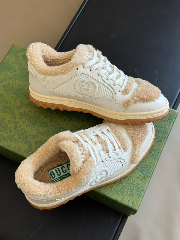 Gucci sneakers detailed view showing premium designer craftsmanship