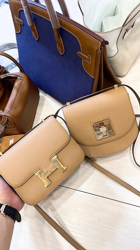 Close-up detail of classic bag design