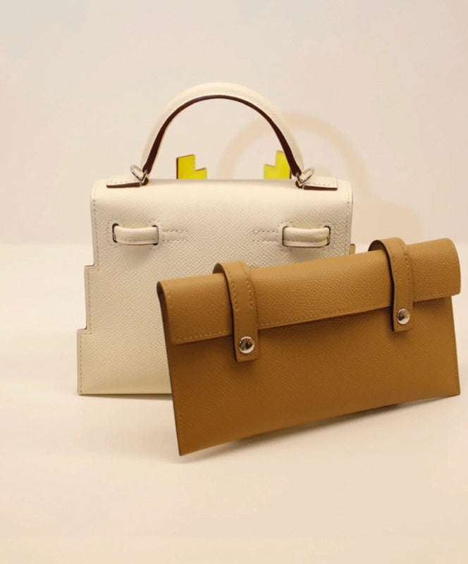  streamlined top-handle bag detail view showing craftsmanship 8