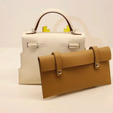  streamlined top-handle bag detail view showing craftsmanship 8