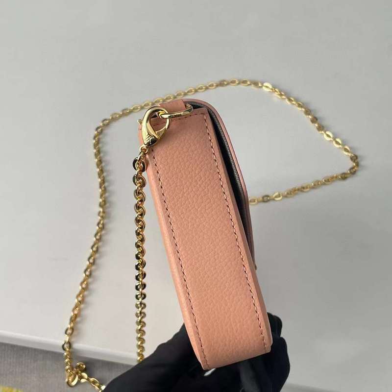 Back view of sleek structured women's handbag – women's premium purse
