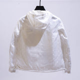 Side profile of Louis Vuitton luxury clothing with label-forward styling